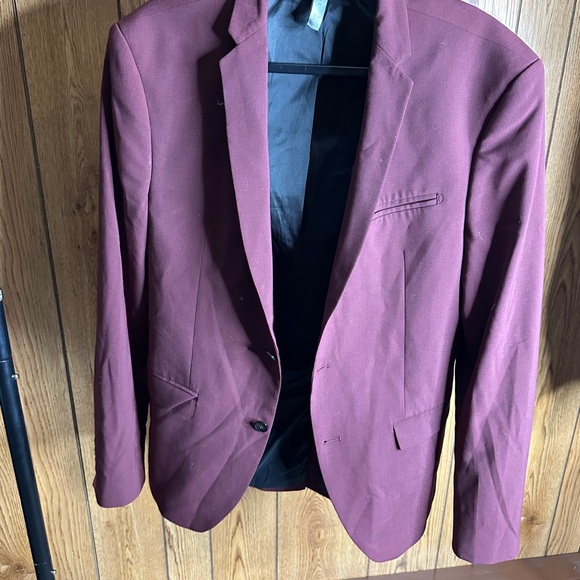 Zara Men's Maroon Blazer - Picture 5 of 5